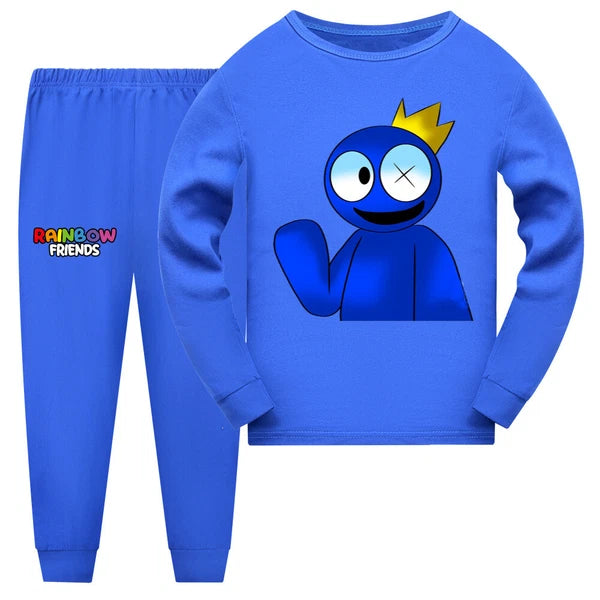 Popular Children's Rainbow Friends Pajama Top+Pants Pajama PJ Set Gift