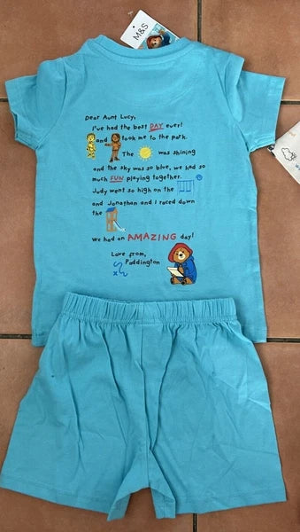 M & S Paddington Bear Pyjama set or Summer T-Shirt Set BNWT - 3 kinds