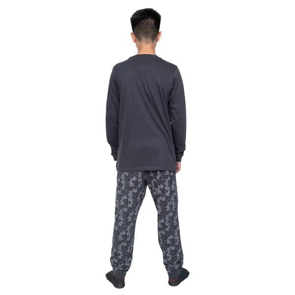 Kids Unisex Boys Girls Long Camo Cotton Gamer Gaming Pyjamas PJ Sets 5-13 Years