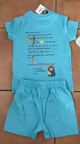 M & S Paddington Bear Pyjama set or Summer T-Shirt Set BNWT - 3 kinds