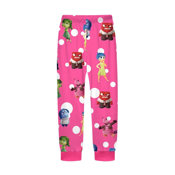 Kids Inside Out 2 Pajamas 2pcs Cartoon Long-sleeved Pyjamas Long Pyjama Pant Set