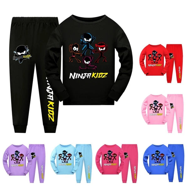 Ninja Kids Ninja Kid Long Sleeve Trousers Pajamas High Quality Suit Children Hot