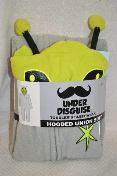 U PICK Under DISGUISE Toddler SLEEPWEAR Pajamas PJ's Hooded UNION Suit  2T/3T
