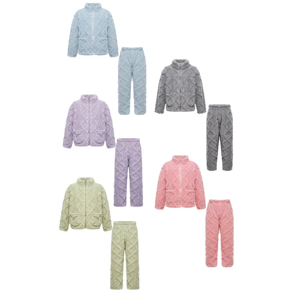 Unisex Kids Outfit Homewear Set Tops With Pants Pajamas Long Sleeve Loungewear