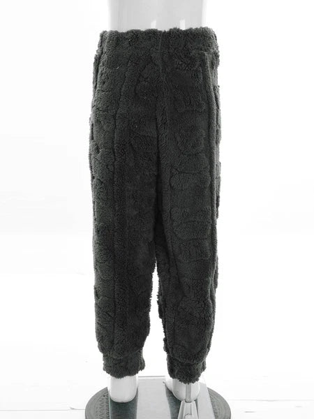 Kids Set Casual Pajamas Winter Sleepwear Elastic Waistband Top With Long Pants