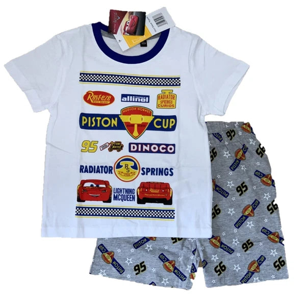 Boys Girls Kids Children Pyjamas Short Sleeve T-Shirt Shorts Set Age 2-12 Years