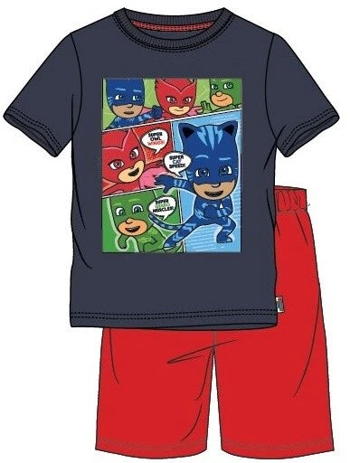 BOYS CHARACTER SHORT PYJAMAS 2PC NIGHT WEAR PJ SETS OFFICIAL 3-12 YEARS BNWT