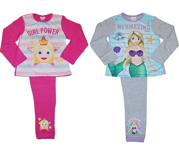 Girls Emoji Pyjamas. Ages 6 to 13 Years