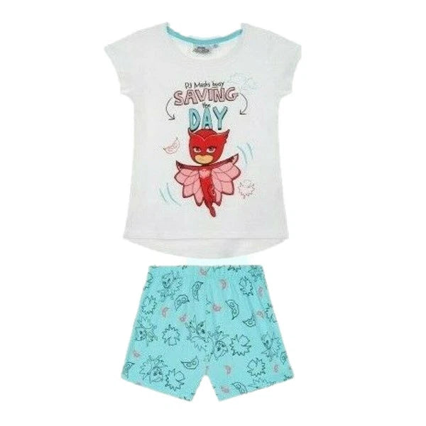 Boys Girls Kids Children Pyjamas Short Sleeve T-Shirt Shorts Set Age 2-12 Years