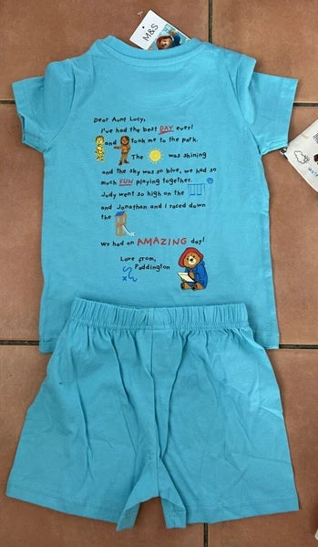 M & S Paddington Bear Pyjama set or Summer T-Shirt Set BNWT - 3 kinds