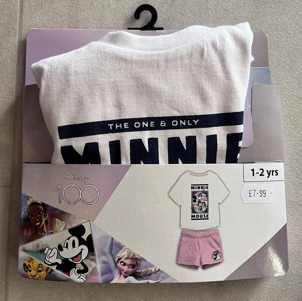 Disney 100 Kids Short Sleeve Pyjama Short Sets