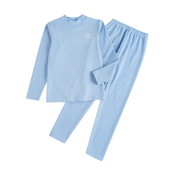 Kids Boys Girls Thermals Sets Pajamas T-shirt And Tights Suit Warm Active Home