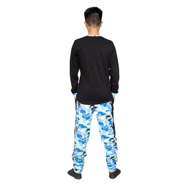 Kids Unisex Boys Girls Long Camo Cotton Gamer Gaming Pyjamas PJ Sets 5-13 Years