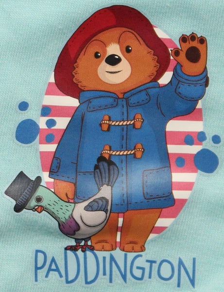 PADDINGTON BEAR Girl's Pyjamas / Pink & Blue PJs Sizes 18 Months - 5 Years