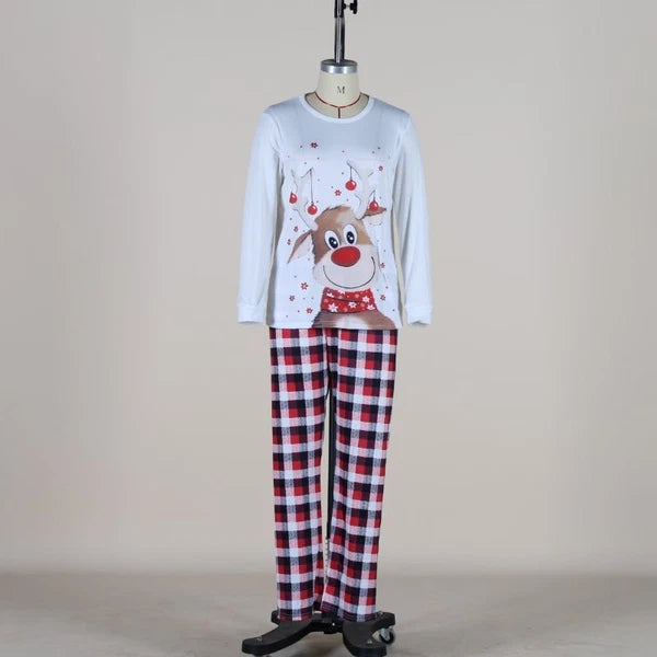 Family Matching Christmas Pyjamas Adult Kids Xmas Nightwear Pjs Set Reindeer