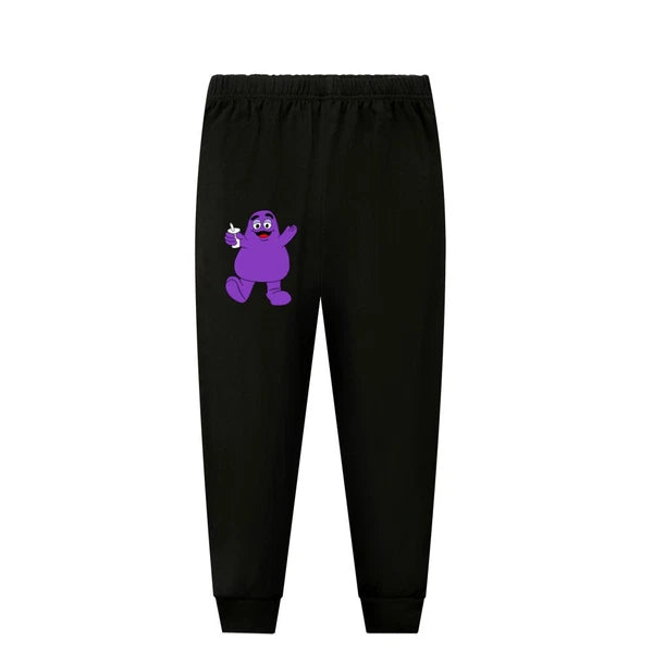 Children's Grimace Purple Print Fashionable Pajamas Casual Suit Daily Gift Hot-