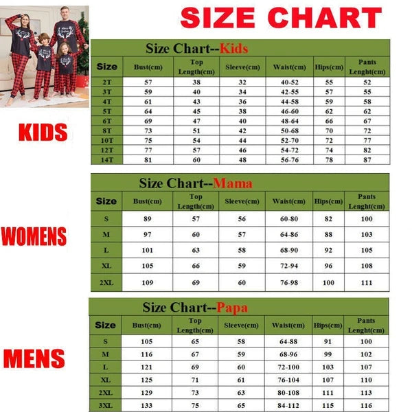 Family Matching Adult Kids Christmas Pyjamas Xmas Nightwear Pajamas Pjs Set UK