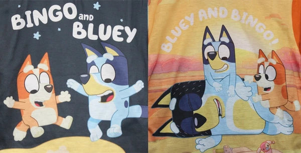BLUEY Boy's Short Pyjamas /BLUEY & BINGO Summer/ Shorty PJs Sizes 1.5-5 years