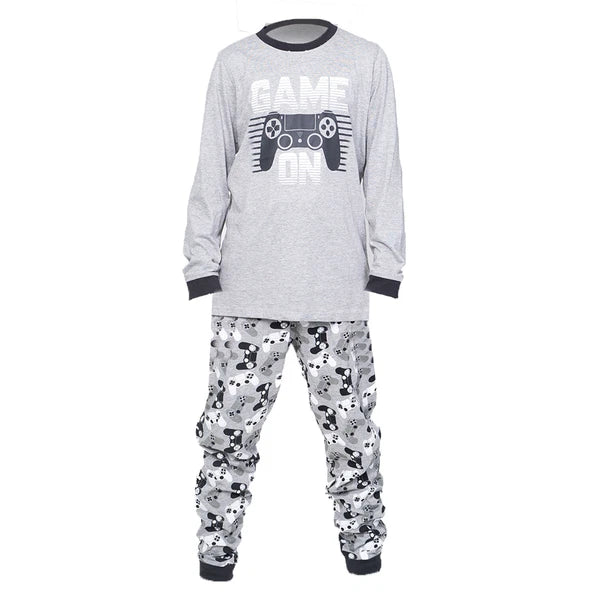 Kids Unisex Boys Girls Long Camo Cotton Gamer Gaming Pyjamas PJ Sets 5-13 Years