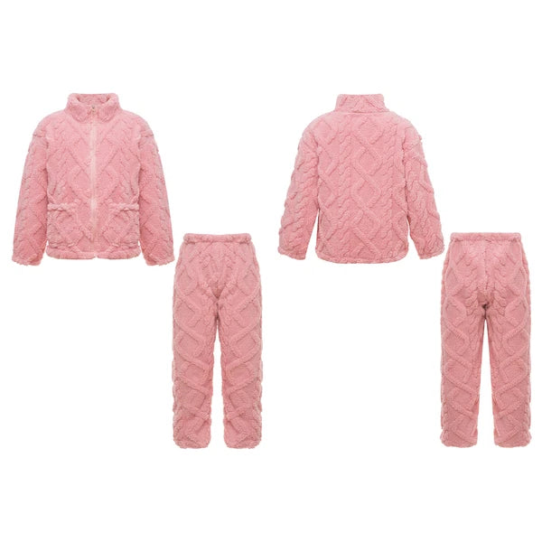 Unisex Kids Outfit Homewear Set Tops With Pants Pajamas Long Sleeve Loungewear