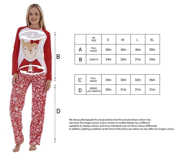 Christmas Family Matching Pyjamas XMAS Adult Kids Nightwear PJS 100% Cotton UK