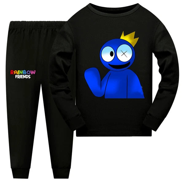 Popular Children's Rainbow Friends Pajama Top+Pants Pajama PJ Set Gift
