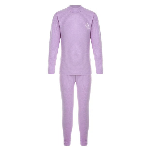 Kids Boys Girls Thermals Sets Pajamas T-shirt And Tights Suit Warm Active Home