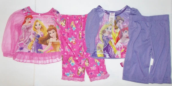 Disney Princesses Infant Girls Princess Pajama Sets 2 to Choose Size 12M NWT
