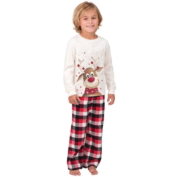 Family Matching Christmas Pyjamas Adult Kids Xmas Nightwear Pjs Set Reindeer