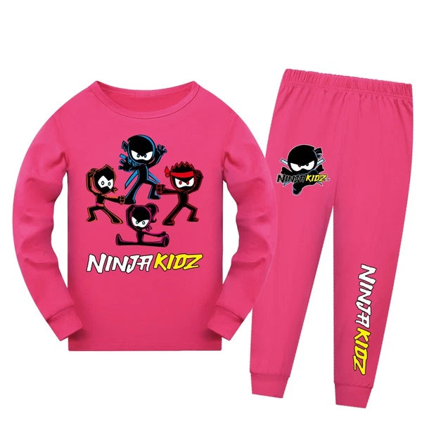 Ninja Kids Ninja Kid Long Sleeve Trousers Pajamas High Quality Suit Children Hot