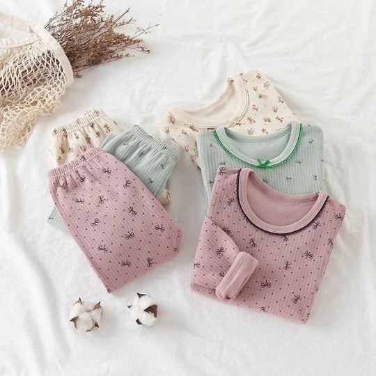 Cotton Kids Pajamas 100% Cotton  Floral Girls Pajamas Ultrasoft - FREE SHIPPING