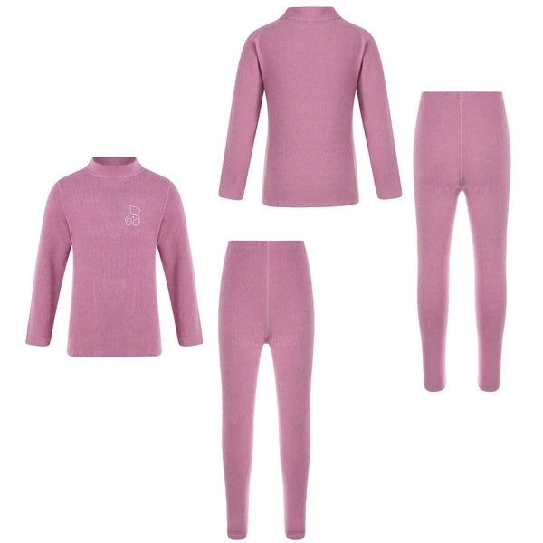 Kids Boys Girls Top Workout Tees Base Sleepwear Pajamas Set Exercise Suit Layer