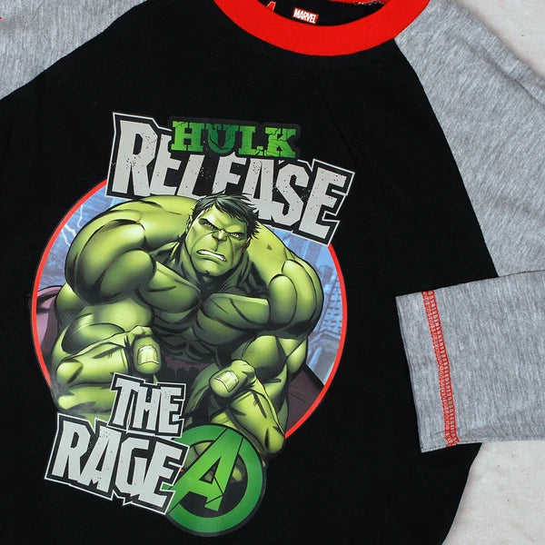 Boys Official Marvel Hulk Avengers Pyjamas Age 4-10 Years