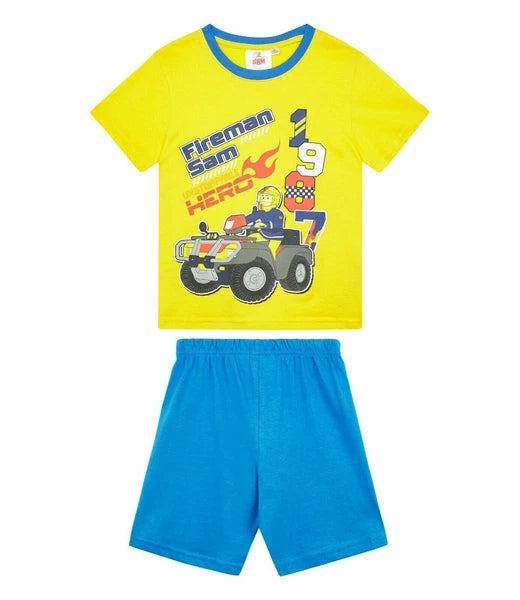 Boys Girls Kids Children Pyjamas Short Sleeve T-Shirt Shorts Set Age 2-12 Years
