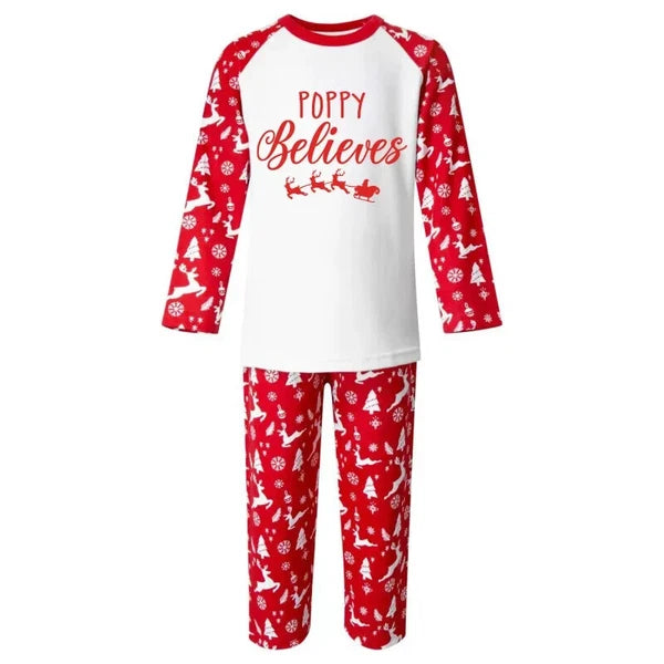Personalised Christmas Pyjamas PJs Set  Eve Xmas Kids Children's