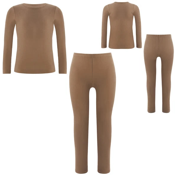 Unisex Kids Suit Bottoms Outfit Girls Set With Pants Homewear Pajamas Winter