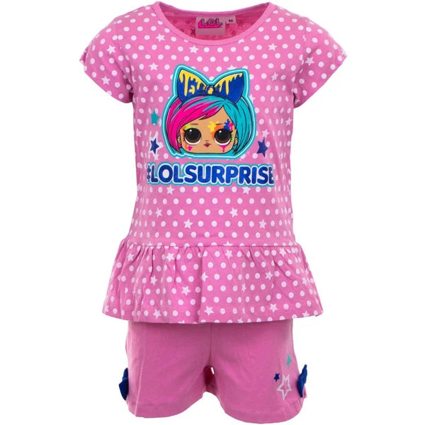 Boys Girls Kids Children Pyjamas Short Sleeve T-Shirt Shorts Set Age 2-12 Years