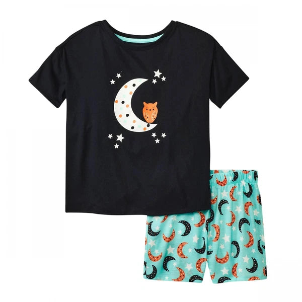 Cat & Jack Girls 2pc Short Sleeve Pajama Shirt Shorts Set 88094711 M