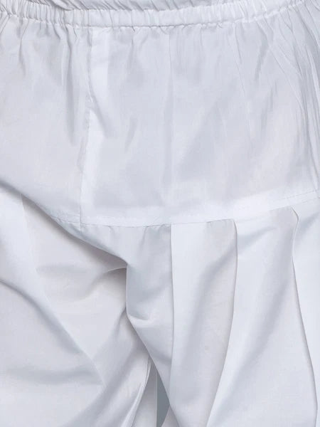 Kids Ethnic Mirror Work Cotton Kurta Pyjama Set/Party Wear Chikankari Kurta