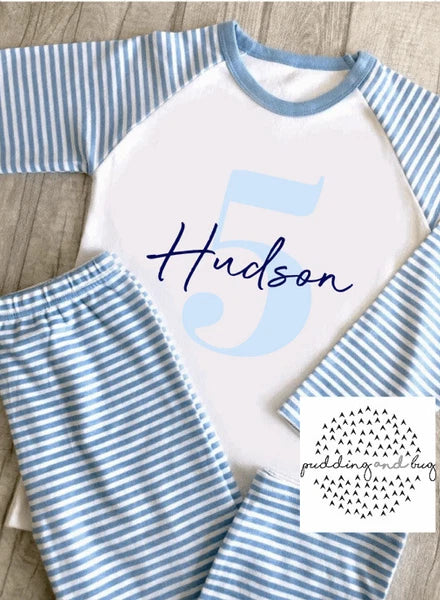when i wake up i will be birthday pyjamas personalised boys pjs age one to ten