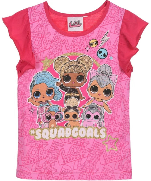 Girls LOL Surprise Character Short Pyjamas Nightwear Shorties Pjs Age 3-10 Years