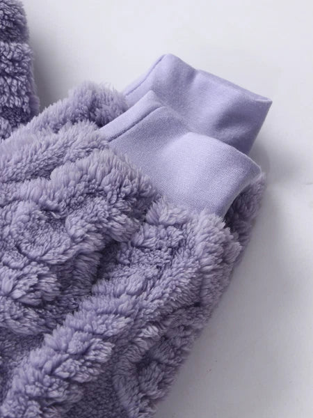 Kids Set Warm Pajamas Stand Collar Sleepwear Long Sleeve Nightwear Sleep Fancy