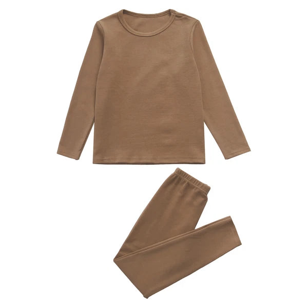 Unisex Kids Suit Bottoms Outfit Girls Set With Pants Homewear Pajamas Winter