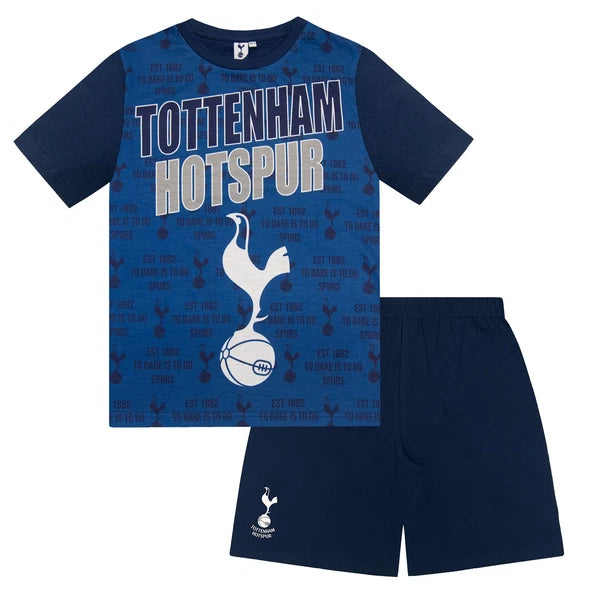 Tottenham Hotspur Boys Pyjamas Short Kids OFFICIAL Football Gift
