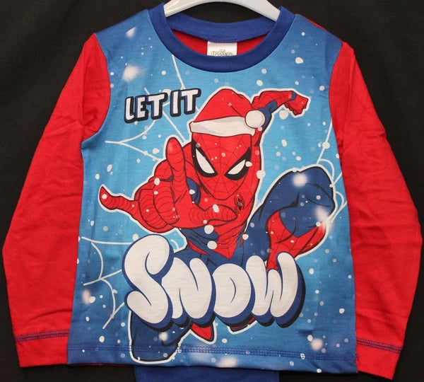 SPIDER-MAN Boy's Pyjamas/ Red & Blue SPIDEY PJs Sizes 1.5-5 Years
