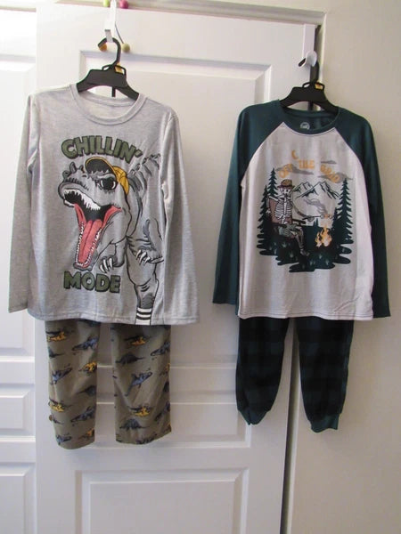 NEW 2-PIECE BOYS' PAJAMA SET SIZE LARGE (10-12) AND LARGE HUSKY- $10 EACH