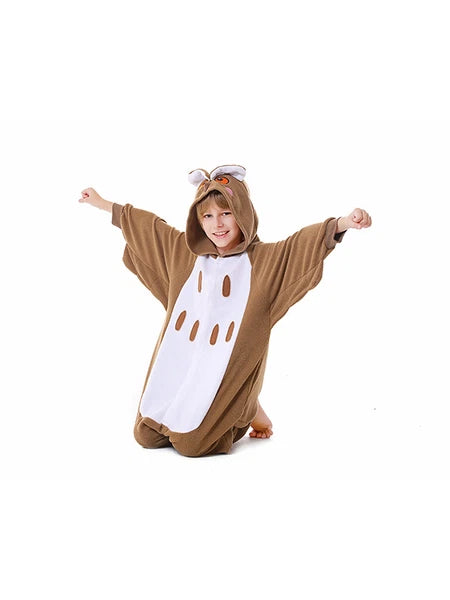 CANASOUR Kids Owl One-piece Pajamas Halloween Christmas Cosplay Costumes