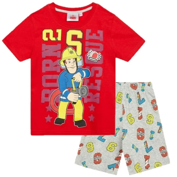 Boys Girls Kids Children Pyjamas Short Sleeve T-Shirt Shorts Set Age 2-12 Years