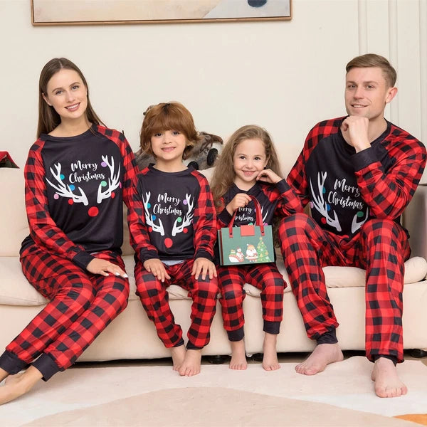Family Matching Adult Kids Christmas Pyjamas Xmas Nightwear Pajamas Pjs Set UK