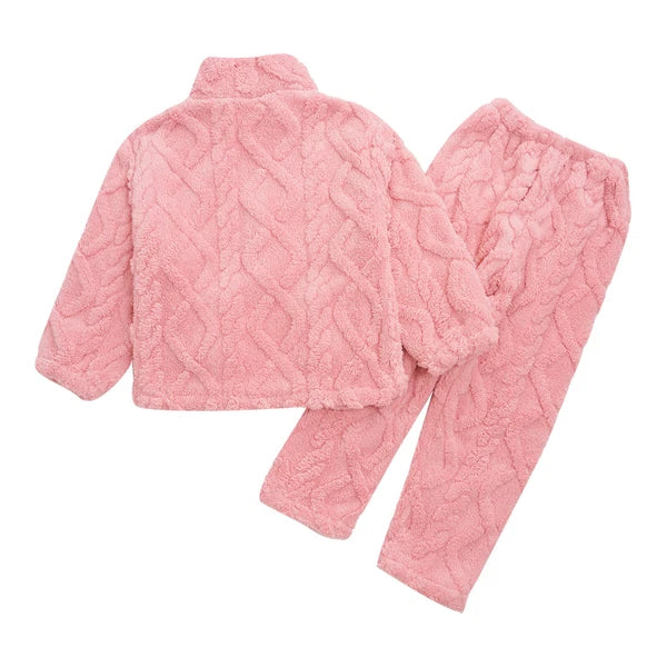 Unisex Kids Outfit Homewear Set Tops With Pants Pajamas Long Sleeve Loungewear